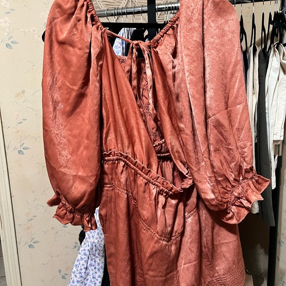 Free People Cassidy Romper in Bronze - Picture 4 of 4